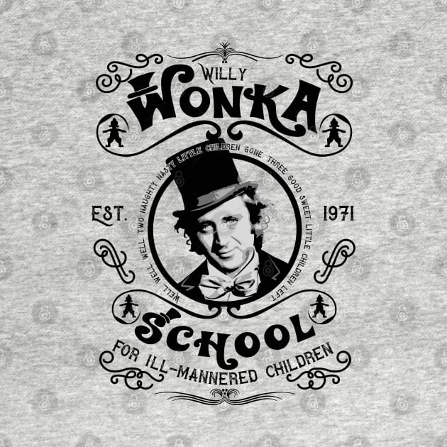 Wonka School for Ill-Mannered Children by Alema Art